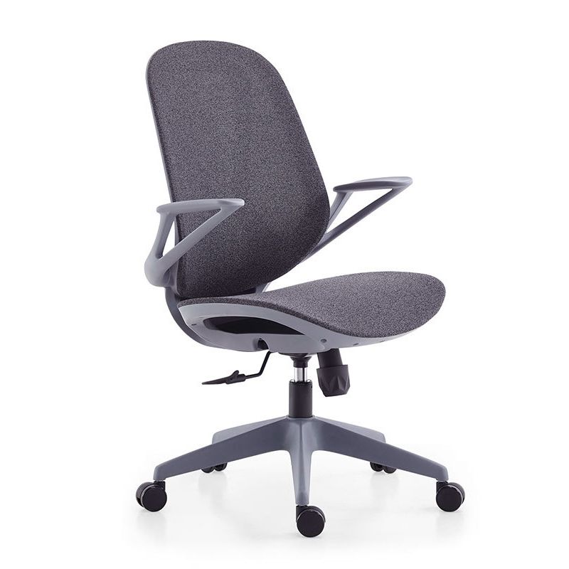 Contemporary Desk Chair Mesh Chair Mid-Back Chair with Wheels