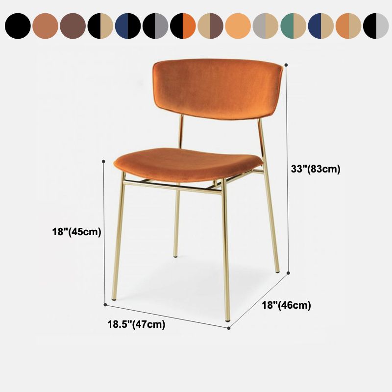 Upholstered Dining Side Chair Glam Style Dining Chair for Indoor