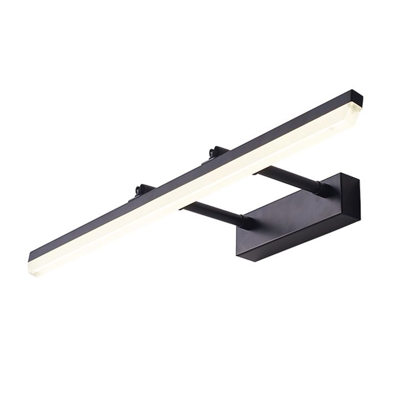 Lámpara de pared extensible de la tira de metal Luz de espejo LED colorido moderno para el baño