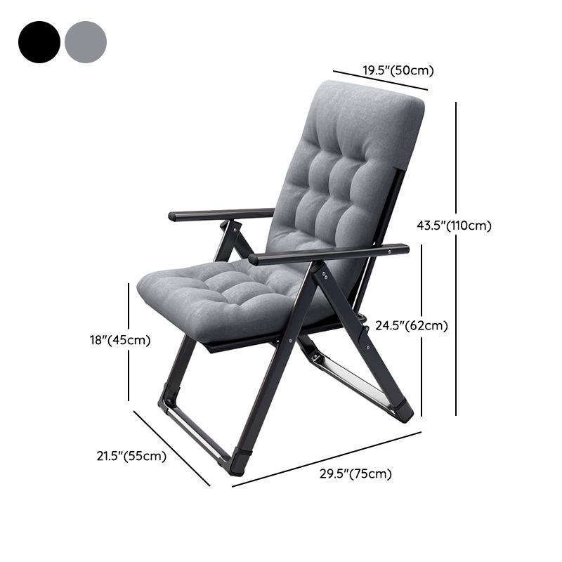 Contemporary Recliner Chair with Extended Footrest and Removable Cushions