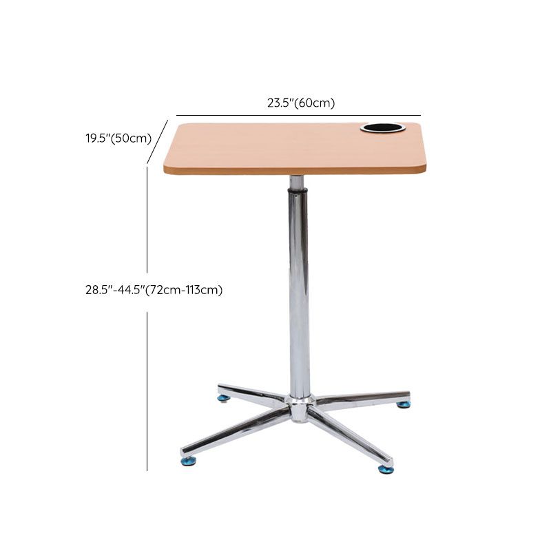 Adjustable Standing Office Desk Rectangular Shaped with Metal Legs