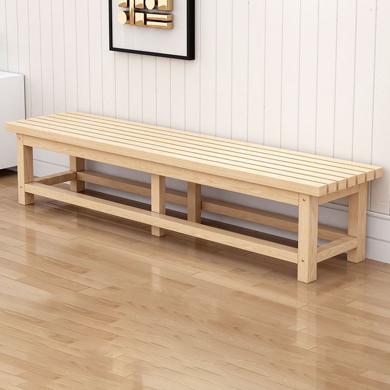 15.7" Wide Modern Entryway and Bedroom Bench Solid Wood Pine Bench