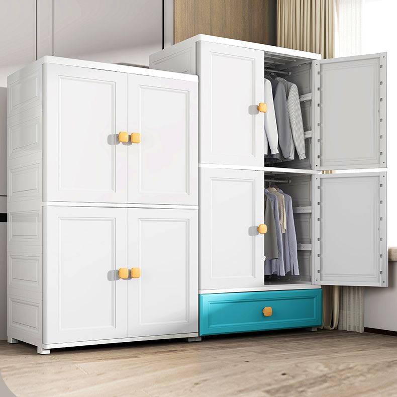 Wardrobe Armoire Plastic Contemporary Wardrobe Closet with Drawers