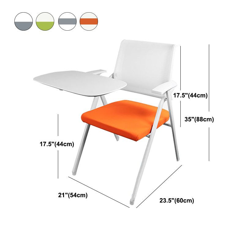 Mesh Mid Back Conference Chair No Wheels Fixed Arms Office Chair