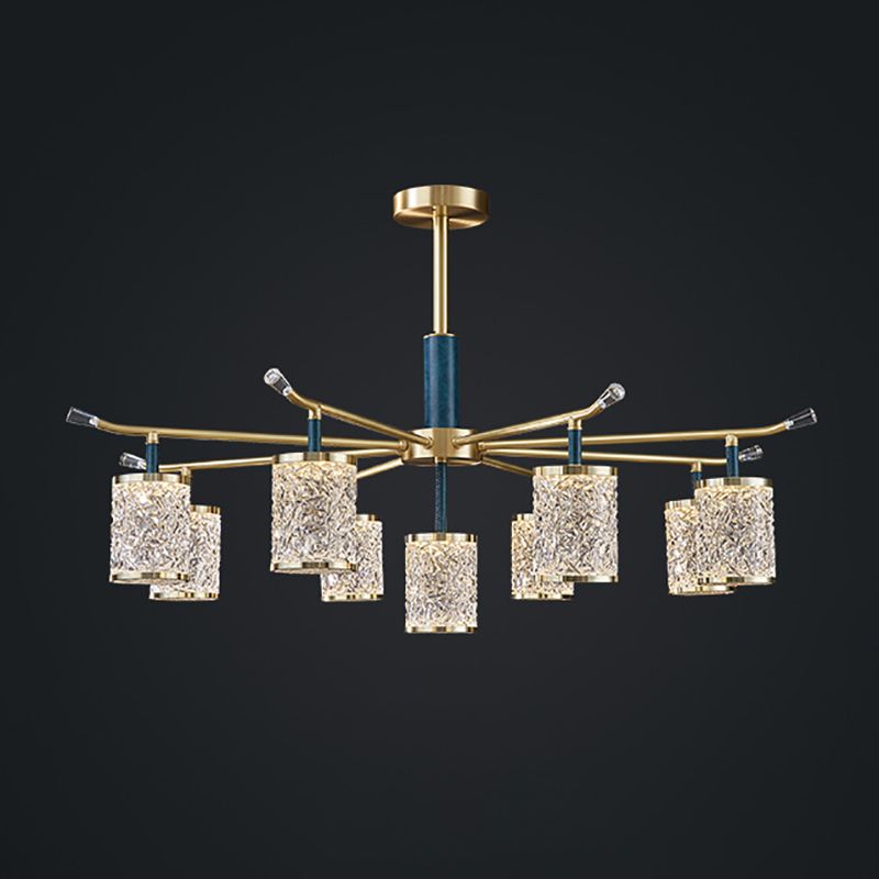 Metal and Acrylic Ceiling Chandelier Simple Contemporary Hanging Lamp for Sitting Room