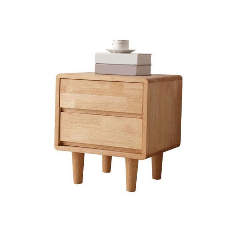 Contemporary Drawer Storage Accent Table Nightstand 19.68" Tall Bed Nightstand