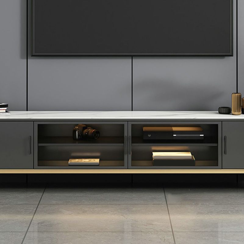 Stone TV Media Console Contemporary TV Console for Living Room