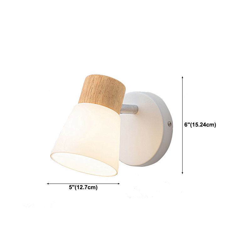 Tapered Wall Mount Light Fixture Modern Sconce Lamp for Washroom