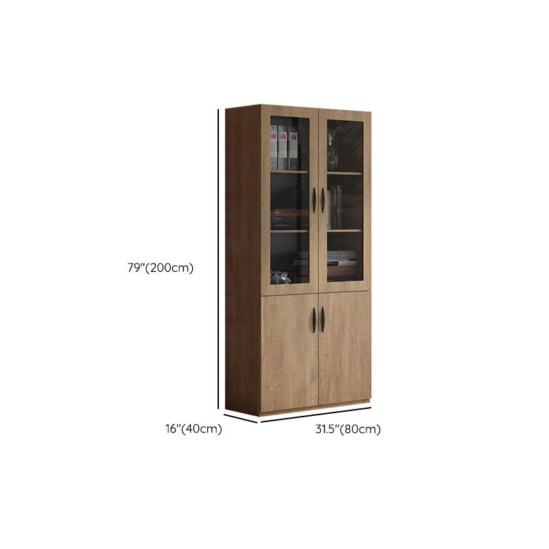 Medieval Modern File Cabinet Wooden Frame Vertical File Cabinet