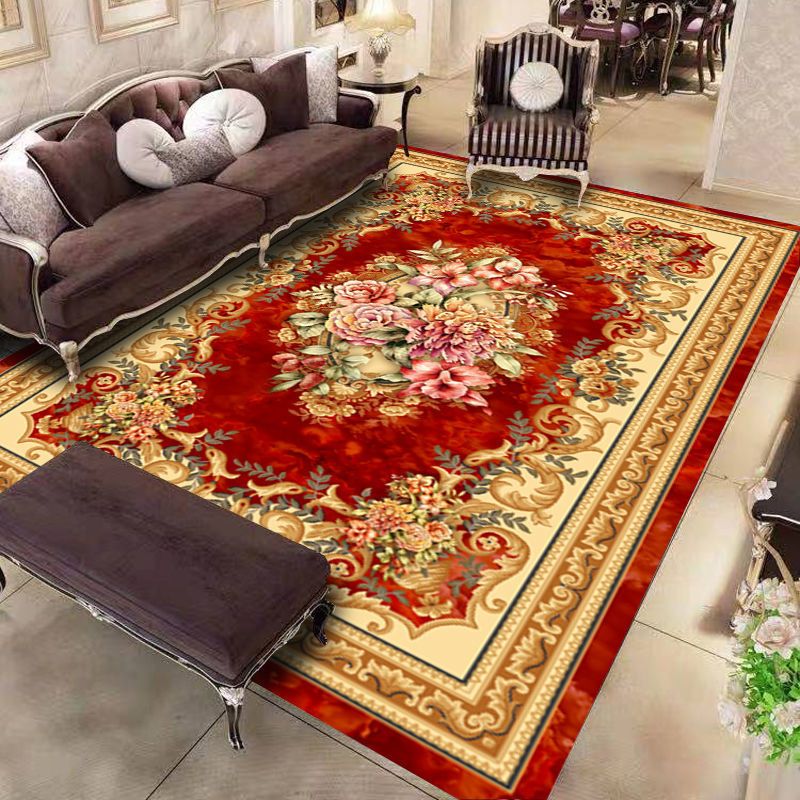 Gorgeous Area Rug Multicolor Polyester Carpet Stain Resistant Area Carpet for Living Room