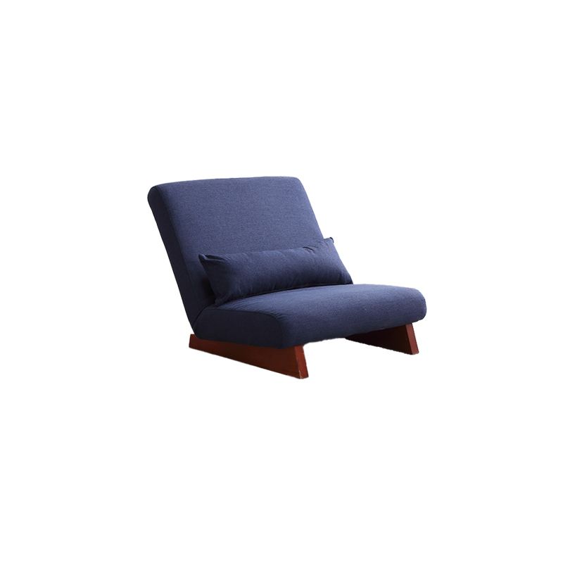 Mid-century Modern 27.95" Wide Pillow Back Armless Convertible Chair