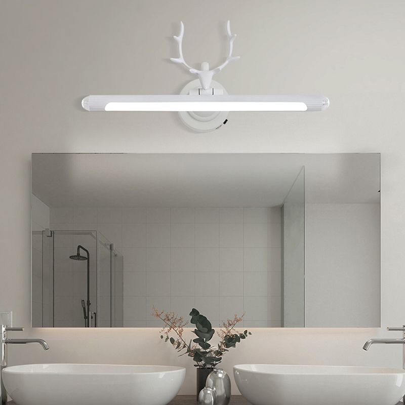 Aluminium LED Mirror Light Vintage Bathroom Vanity Lighting with Antler