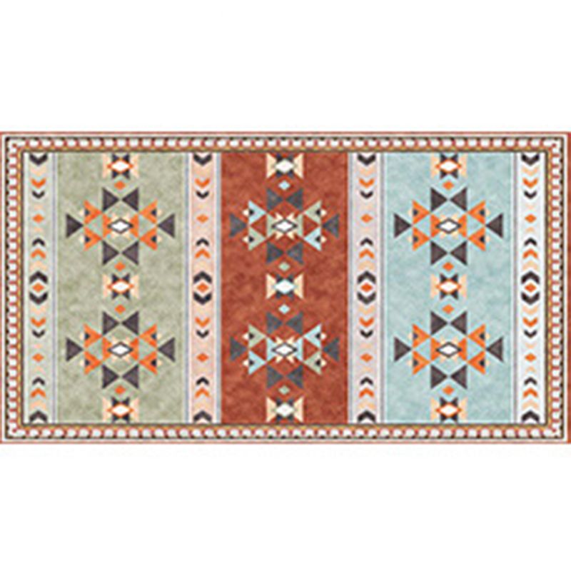 Classic Native American Rug Distinctive Polyester Area Carpet Non-Slip Backing Rug for Living Room