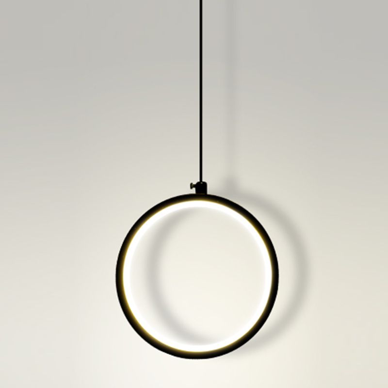 Geometry Shape Metal Hanging Light Modern Style 1-Light Hanging Light Fixture