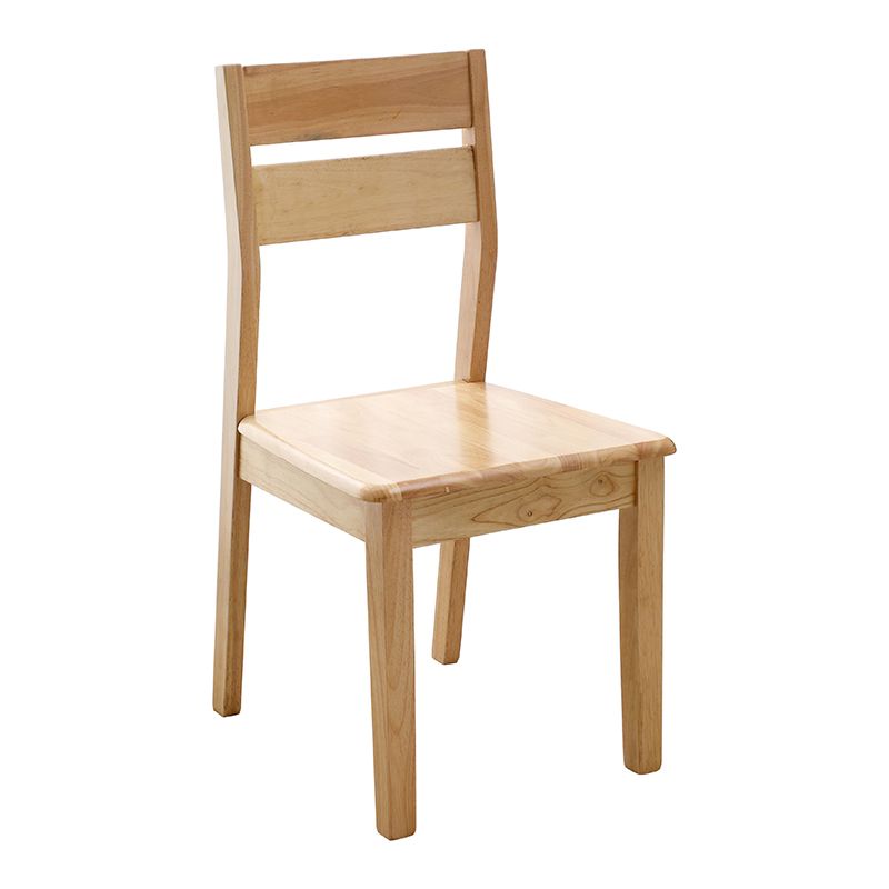 Contemporary Home Ladder Back Solid Wood Armless Dining Chair