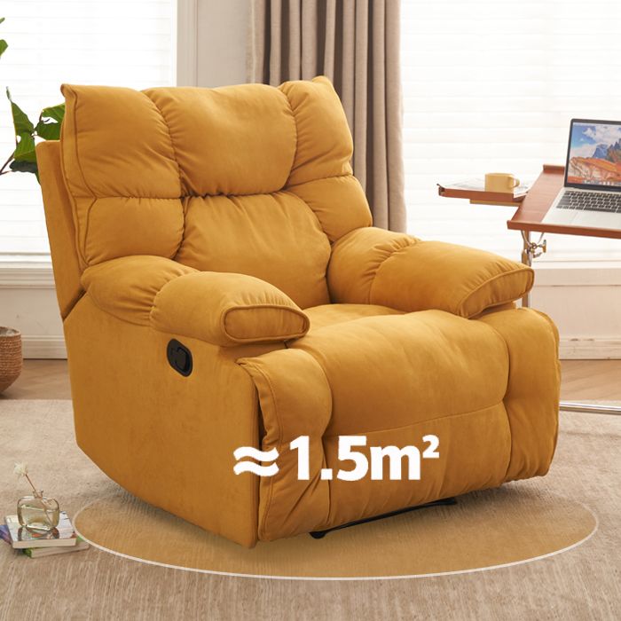 Polyester Blend Standard Recliner Adjustable Recliners with Lumbar Support