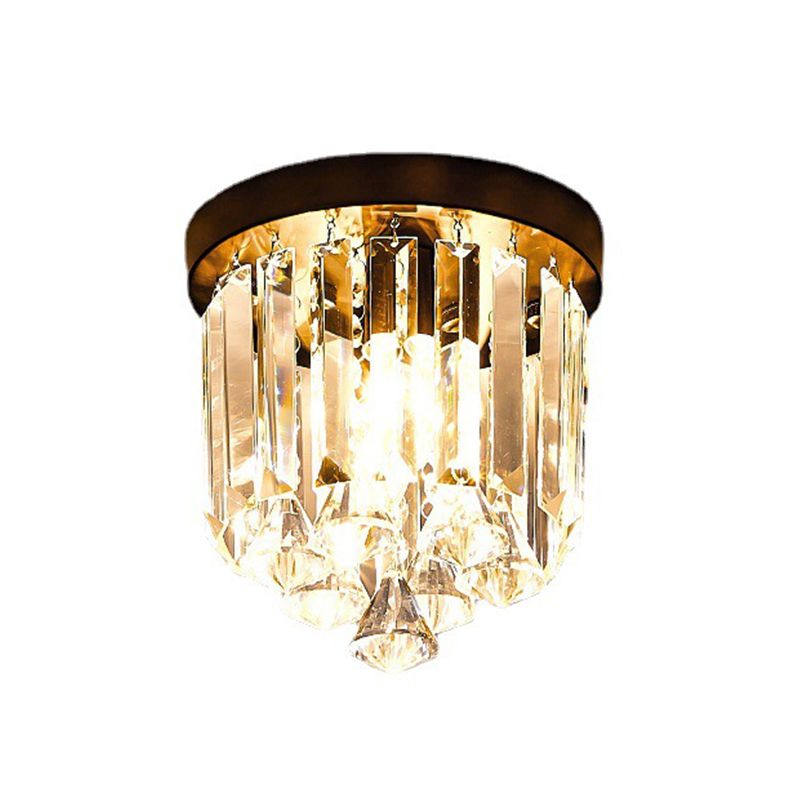 Modern Ceiling Lamp Creative Crystal Shade Flush Mount Light Fixture