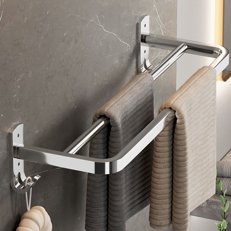 Modern Polished Chrome Bathroom Accessory Set in Stainless Steel