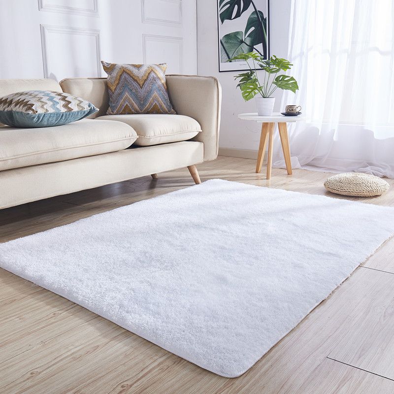 Joli tapis relaxant multicolore fausse en laine Plaine tapage à teinture résistant à la zone de support sans glissement lavable pour salon