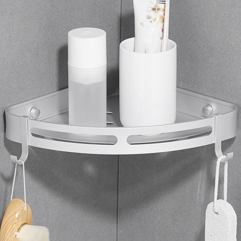 Modern Aluminum Bathroom Accessory Set Black/ Sliver Bath Shelf