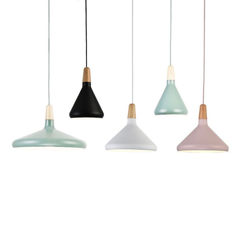 Modern Simplicity Cone Hanging Pendnant Lamp Aluminum Hanging Pendant Lights for Restaurant