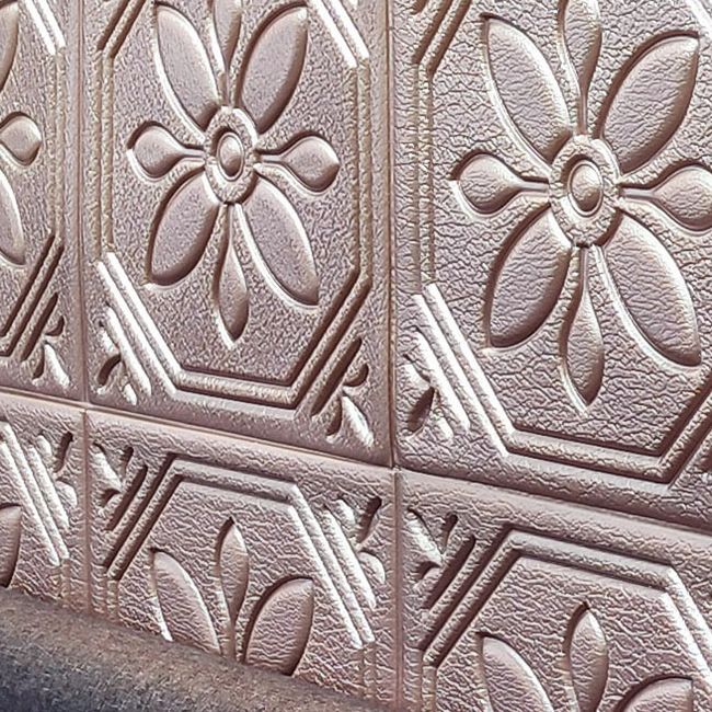 Modern Wall Panel Floral 3D Print Peel and Stick Waterproof Wall Panels