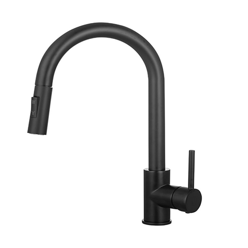 Modern Style Kitchen Faucet Gooseneck Kitchen Faucet with Pull down Sprayer