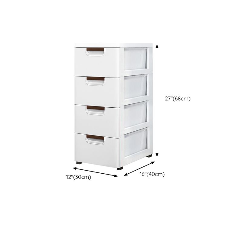 Contemporary Kids Dressers Plastic Vertical Nursery Dresser with Drawers for Home