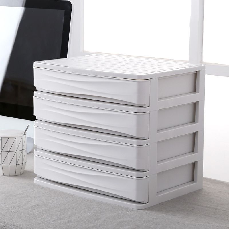 Modern Plastic Cabinet with Drawers Vertical Filing Cabinet for Office