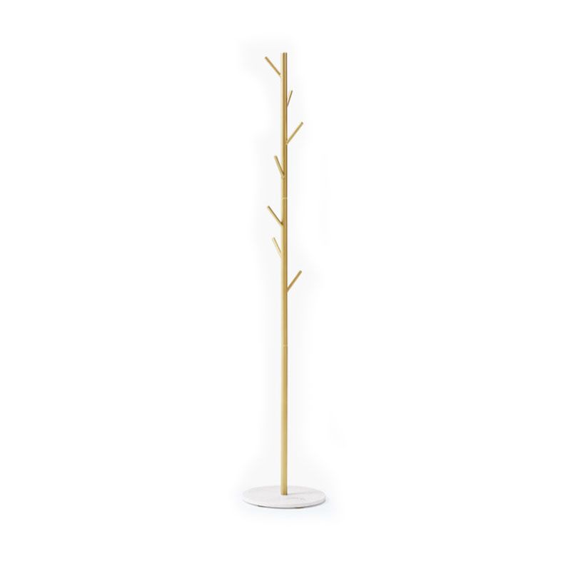 Modern Iron Entry Hall Tree 66.92" H Standing Coat Hanger for Living Room