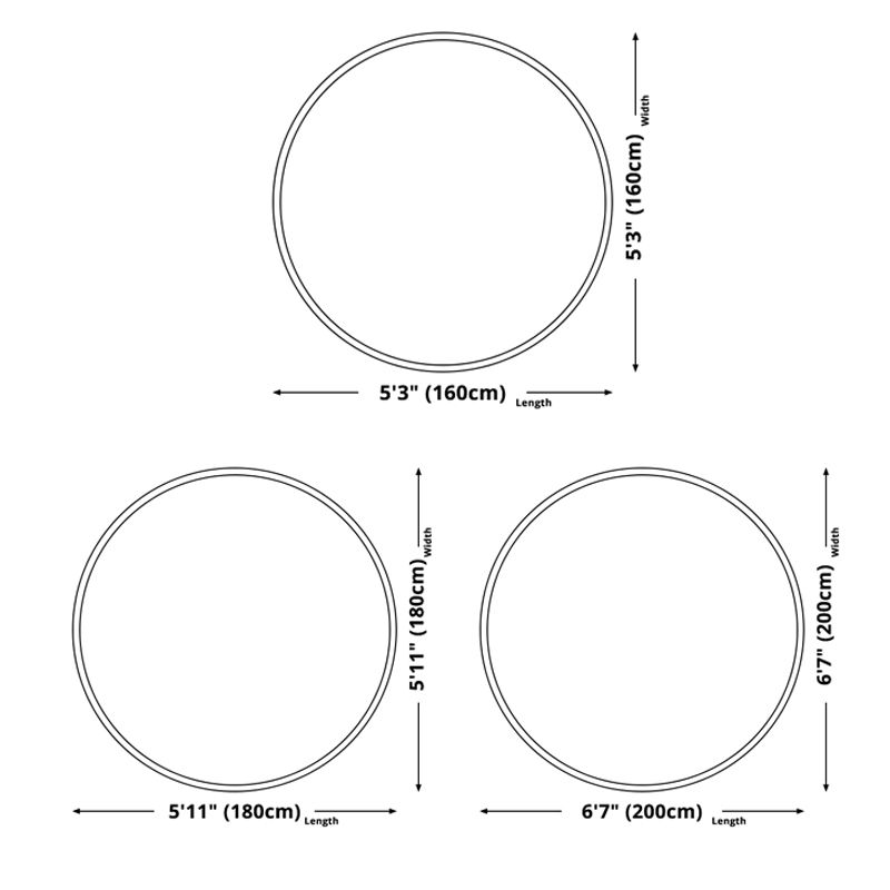 DECORAZIONE DI CASA ROUND HOME RASCHIO RASCIATO POLITELE POLIESTRO POLIESTRO SUPPORTO INTERNO INTERNO