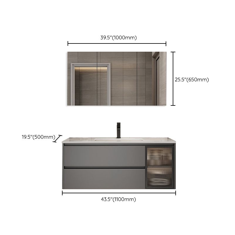 Modern Bathroom Sink Vanity Mirror Cabinet Vanity Cabinet with Storage Shelving