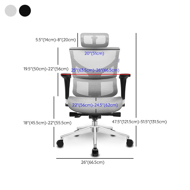 Modern Removable Arms Swivel Chair Adjustable Seat Height Office Chair with Wheels