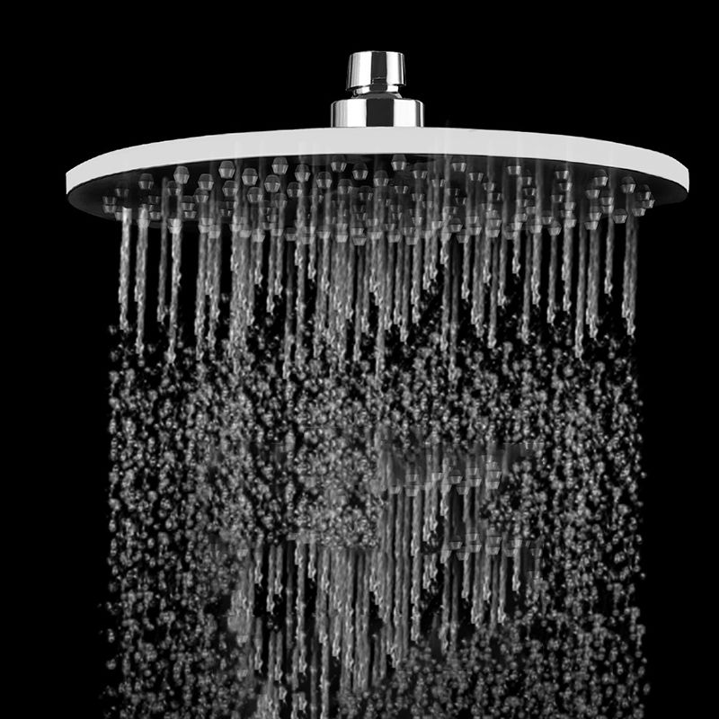 Contemporary Rain Fall Shower Head Combo Round Single Spray Shower Combo