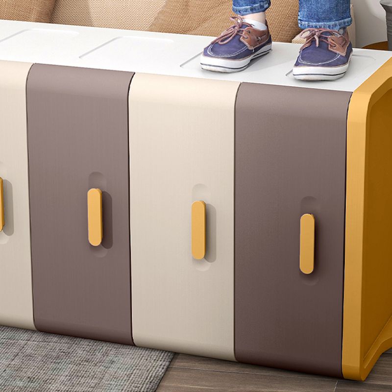 Plastic Scandinavian Nursery Dresser Chest Kids Nightstand with 5 Drawers