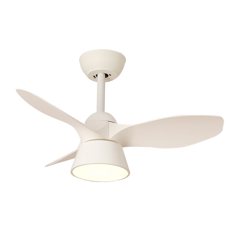 Modern Simple Fan Ceiling Fixture in Black / Brown / White LED 3 - Blades Fan Lighting