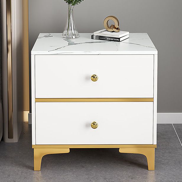 Modern Style Metal 2/3 Drawer White/grey/black 4 Legs Nightstand