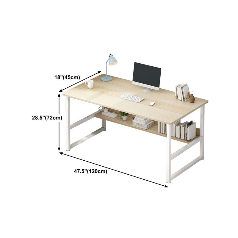 Rectangular Home Credenza Desk Contemporary Wood Writing Desk