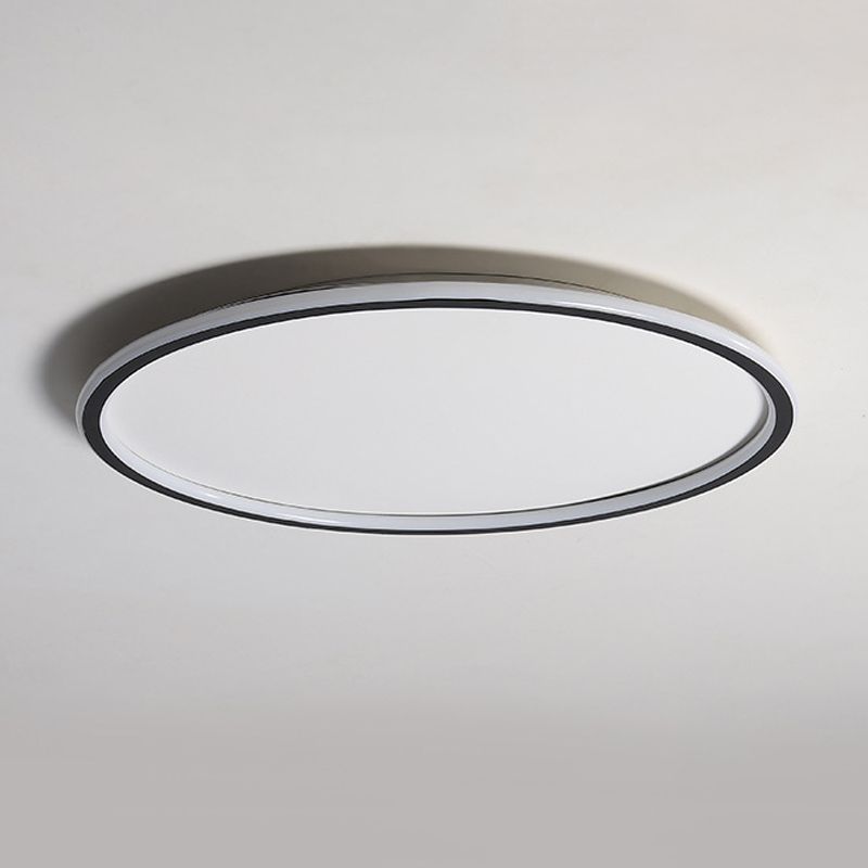 Modernism in Black Ceiling Mount LED Circle Iron Flush Mount