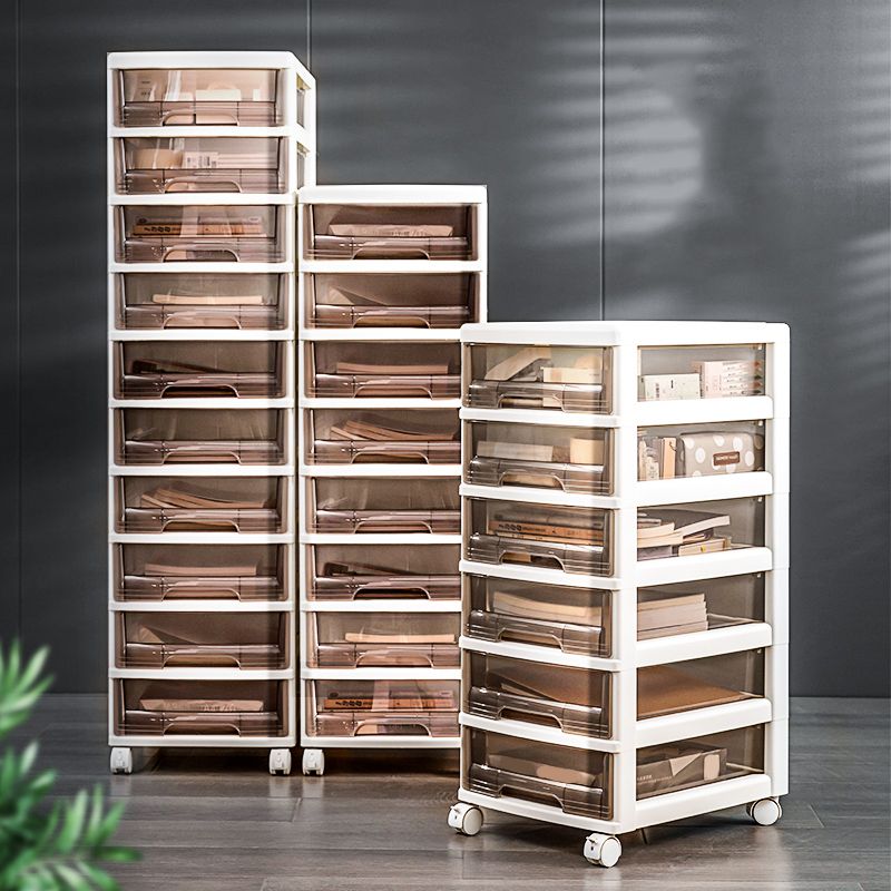 Transparent Filing Cabinet Modern Plastic Drawers Filing Cabinet