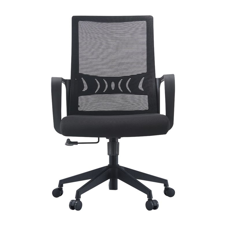 Contemporary Fixed Arms Office Chair Mesh-back Task Chair for Office