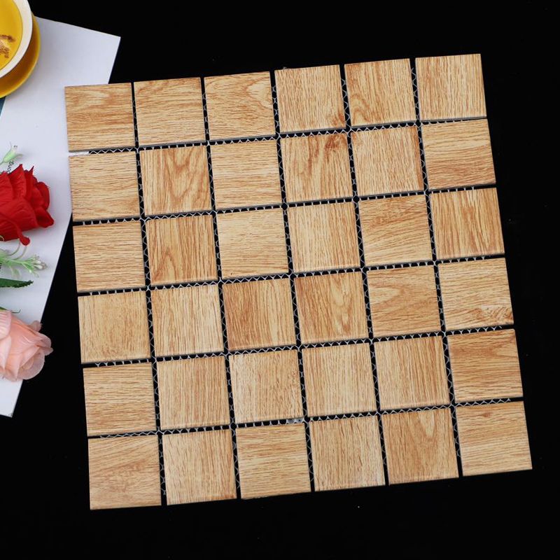 Grid Mosaic Sheet Wall & Floor Tile Mixed Material Outdoor Wall Tile