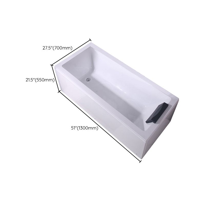 Freestanding Antique Finish Soaking Bath Rectangular Modern Bath Tub