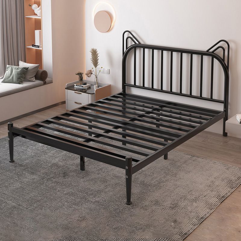 Contemporary Metal Full-Size Kids Bed Open-Frame Low Standard Bed