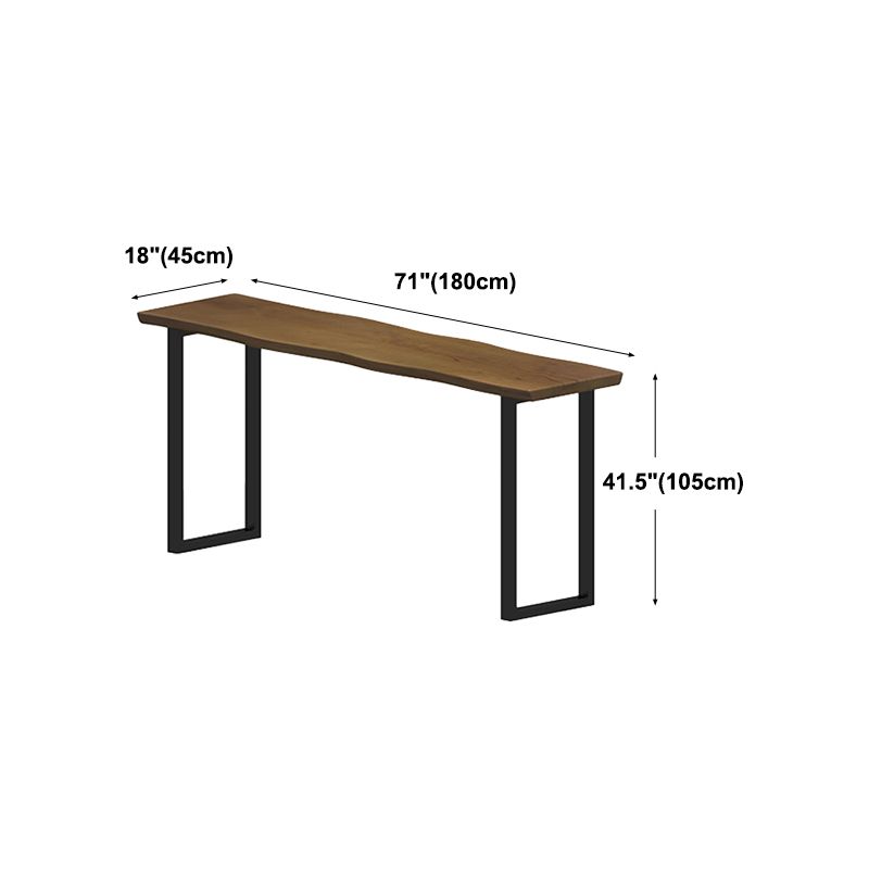 Rectangle Counter Wine Table Sled Wood Modern Cocktail Bar Table pour Courtyard