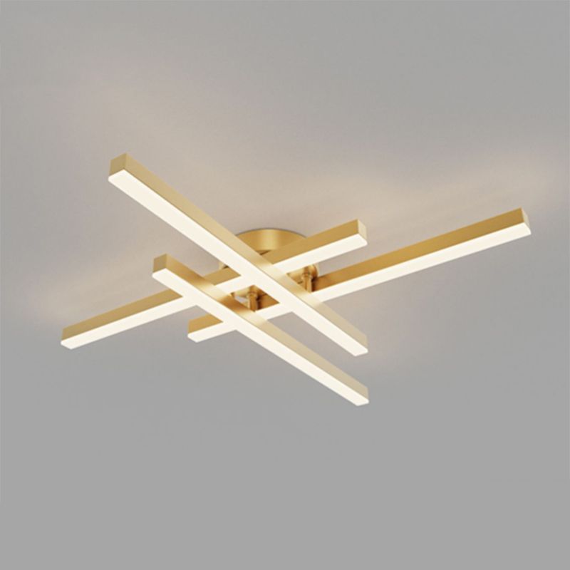 Linear New Modern Flush Mount LED Metal Ceiling Mounted Light for Living Room