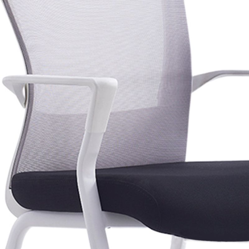 Fixed Arms Office Chair No Distressing Modern Ergonomic Desk Chair