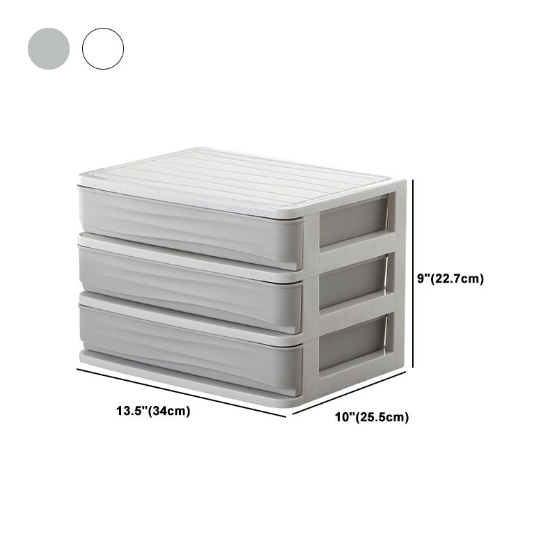 Modern Plastic Cabinet with Drawers Vertical Filing Cabinet for Office