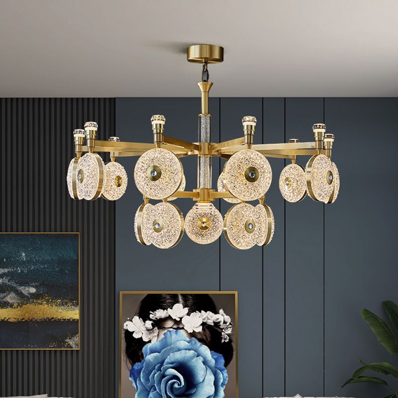 Contemporary Acrylic Chandelier Light Fixtures Led Hanging Chandelier for Dinning Room