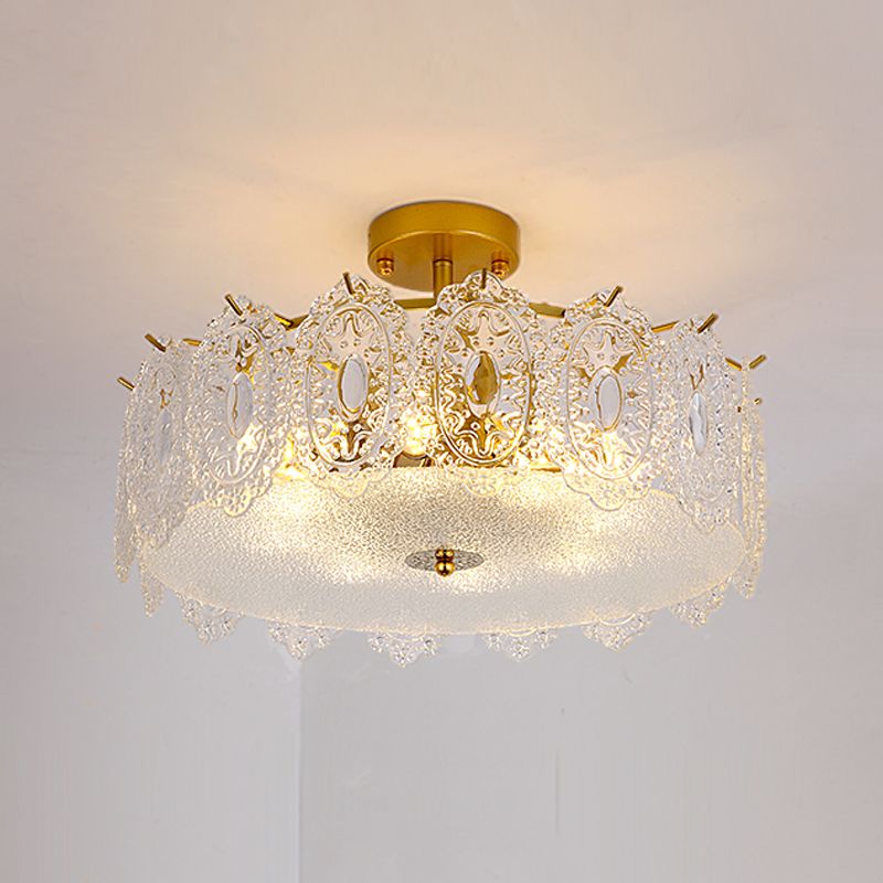 Contemporary Glass Chandelier Light Simple Pendant Lighting Fixtures for Sitting Room